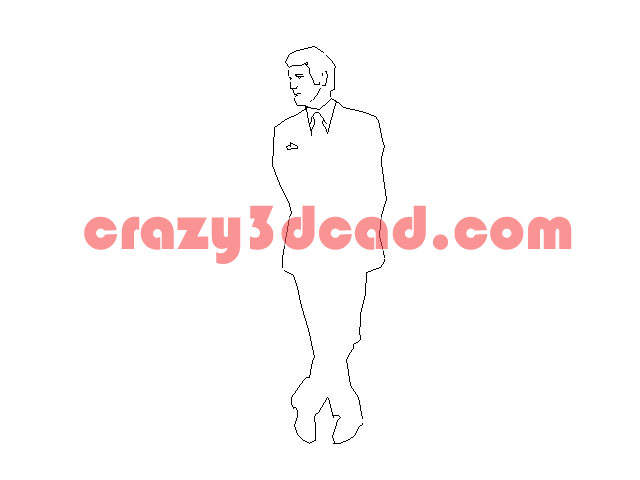 Casual male CAD blocks 2